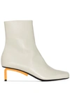 OFF-WHITE ALLEN 55MM LEATHER ANKLE BOOTS