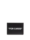 OFF-WHITE "FOR CARDS" QUOTE CARDHOLDER