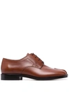 Maison Margiela Tabi-toe Lace-up Shoes In Brown