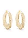 Tom Wood Infinity Rock-crystal Gold-plated Sterling-silver Hoops In Gold