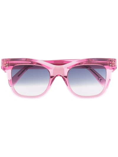 Retrosuperfuture Vita Transparent-frame Sunglasses In Pink