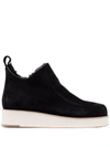 Gabriela Hearst 45mm Harry Suede Ankle Boots In Black
