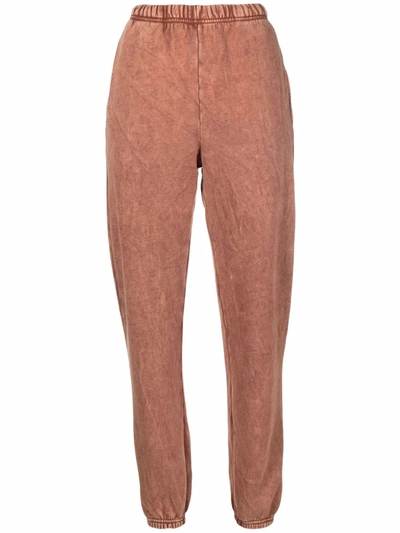 Les Tien Tapered-leg Cotton Track Trousers In Brown