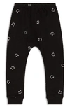 MILES AND MILAN THE QUIN SMILEY COTTON JOGGERS,MMQJ2021