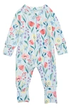 Loulou Lollipop Babies' Fitted One-piece Pajamas In Blue