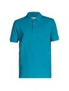 Bottega Veneta New Dry Piquet Polo Shirt In Blaster