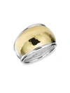 IPPOLITA WOMEN'S CHIMERA STERLING SILVER & 18K GOLD CLASSICO HAMMERED DOME RING,400014924325