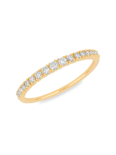 Ef Collection Women's 14k Gold & Diamond Full-cut Arc Ring