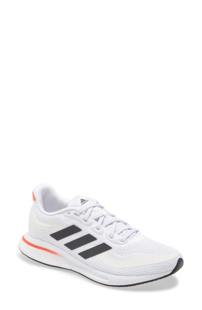 Adidas Originals Supernova Running Shoe In White/ Core Black/ Solar Red ...