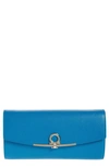 Ferragamo Gancio Clip Leather Wallet On A Chain In Footballer