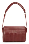 Vavvoune Claret Leather Bag In Burgundy