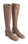 By Far Edie Knee High Boots In Nude