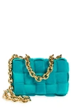 Bottega Veneta The Chain Cassette Bag In Blaster Gold