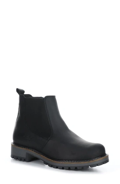 Bos. & Co. Corrin Waterproof Chelsea Boot In Black Saddle Leather