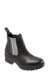 Bueno Florida Chelsea Bootie In Black/ Meltallic Multi