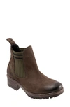 Bueno Florida Chelsea Bootie In Brown/ Khaki Knit