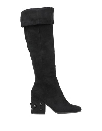 Albano Knee Boots In Black