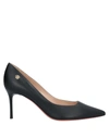 Baldinini Pointed-toe Leather Pumps In Black