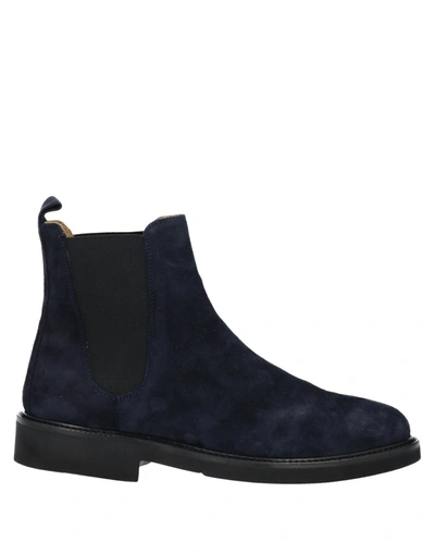 Manifatture Etrusche Ankle Boots In Dark Blue