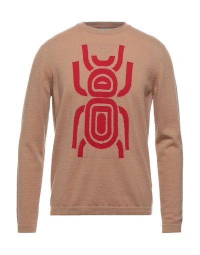 Frankie Morello Sweaters In Beige