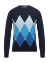 Herman & Sons Sweaters In Dark Blue