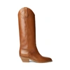 Polo Ralph Lauren Jaelynne Burnished Calfskin Tall Boot In Rl Gold