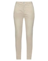 Aglini Woman Pants Beige Size 28 Cotton, Elastane In Beige
