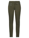 Shop Liu •jo Woman Pants Military Green Size 26w-30l Cotton, Polyester, Elastane