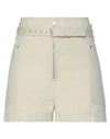 Isabel Marant Étoile Marant Étoile Woman Shorts & Bermuda Shorts Ivory Size 8 Cotton, Linen In White