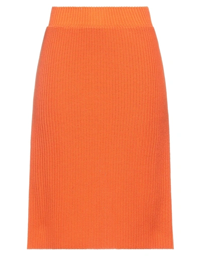 Calvin Klein 205w39nyc Midi Skirts In Orange