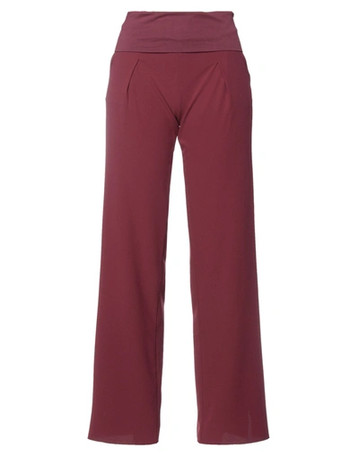 Manila Grace Pants In Maroon