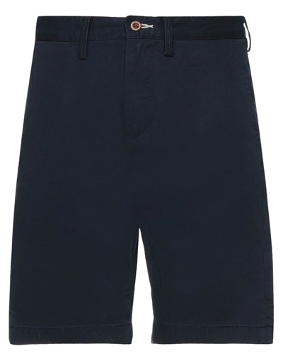 Gant Man Shorts & Bermuda Shorts Midnight Blue Size 31 Cotton, Elastane