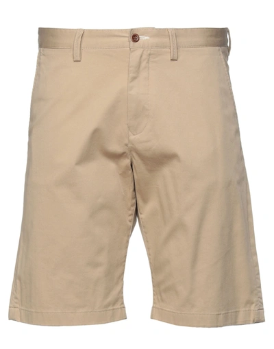 Gant Relaxed Fit Cotton Twill Chino Shorts In Khaki Beige - Beige-neutral