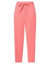 Jucca Woman Pants Salmon Pink Size 6 Polyester In Pink