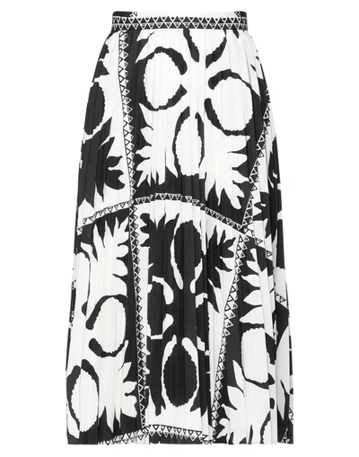 Red Valentino Midi Skirts In Black