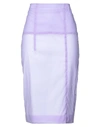 Victoria Beckham Midi Skirts In Light Purple