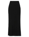 Yohji Yamamoto Woman Maxi Skirt Black Size 3 Rayon In Black