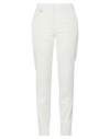 LORENA ANTONIAZZI LORENA ANTONIAZZI WOMAN PANTS IVORY SIZE 4 COTTON, ELASTANE,13638855AD 4