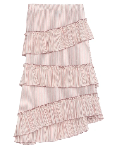 Lorena Antoniazzi Midi Skirts In Pastel Pink