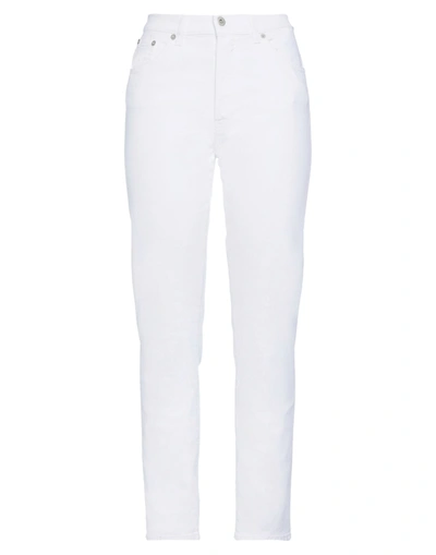 Dondup Straight Leg Low-waist Jeans In White