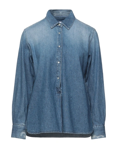 Mauro Grifoni Denim Shirts In Blue