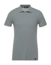 Drumohr Polo Shirts In Grey