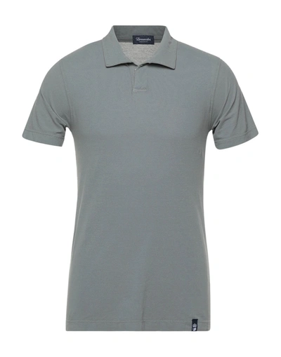 Drumohr Polo Shirts In Grey