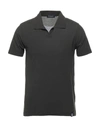 Drumohr Polo Shirts In Steel Grey