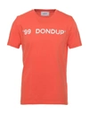Dondup T-shirts In Orange