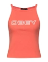 Obey Tops In Orange