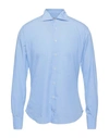 Drumohr Shirts In Sky Blue