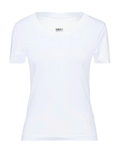 Mm6 Maison Margiela T-shirts In White