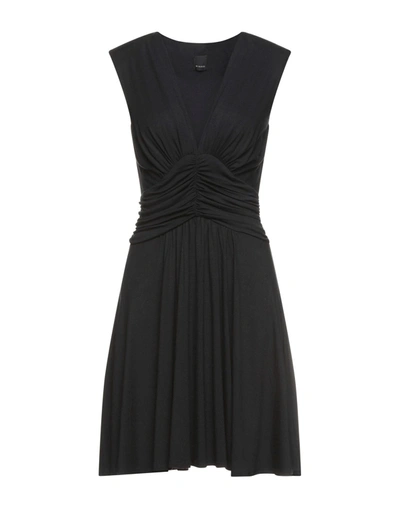 Pinko Woman Mini Dress Black Size M Modal, Elastane