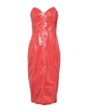 Elisabetta Franchi Midi Dresses In Coral